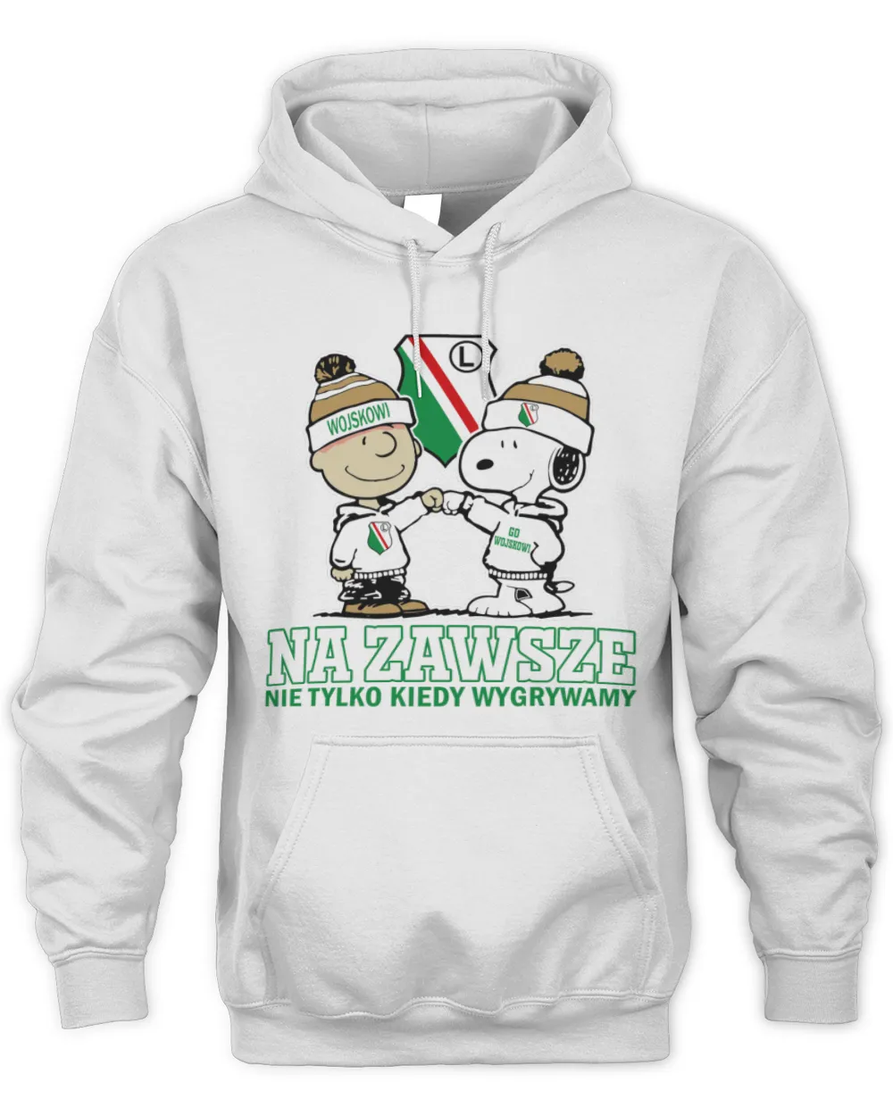Legia Warsaw not just we win POL Unisex Hoodie white s
